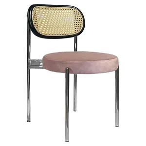 Стул Modern Silver, Black Rotango + Pink Lipstick
