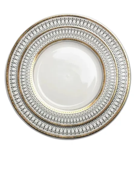 Сет тарелок Pattern Black S и M - Фото основное 1