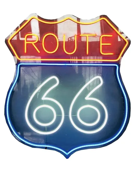 Неоновая надпись Route 66 - Фото основное 1