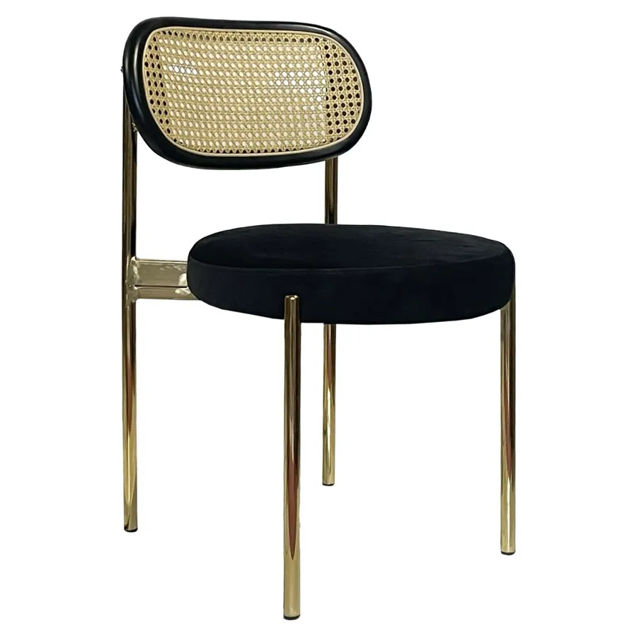 Стул Modern Gold, Black Rotango + Total Black - Фото основное 1