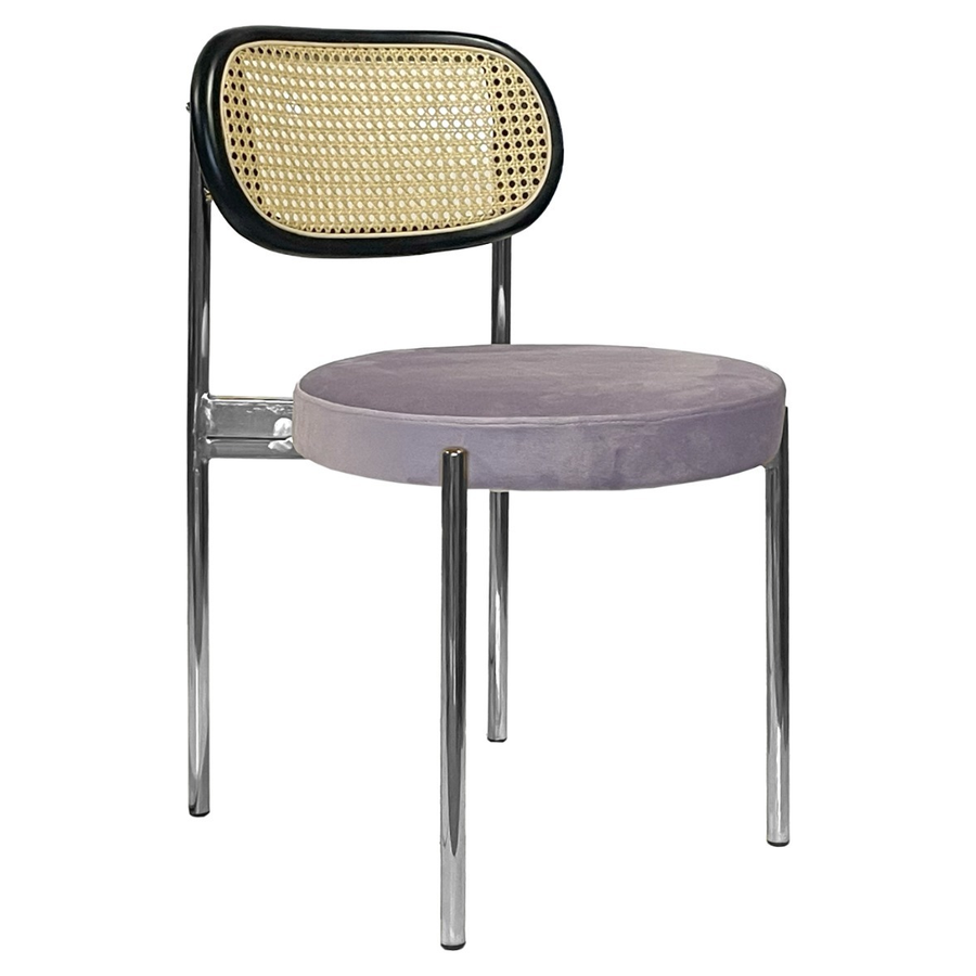 Стул Modern Silver, Black Rotango + Pale Orchid - Фото миниатюра 1