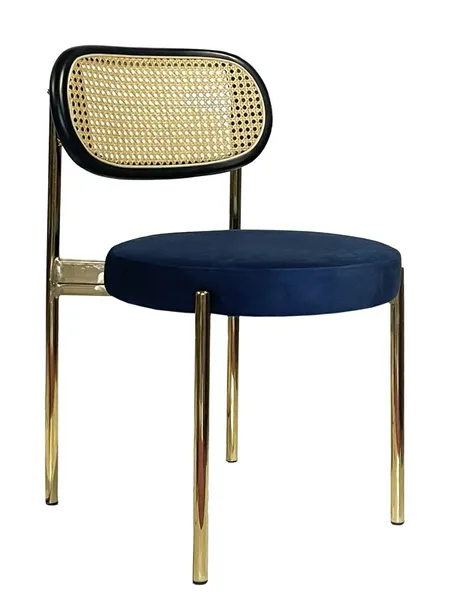 Стул Modern Gold, Black Rotango + Navy - Фото основное 1