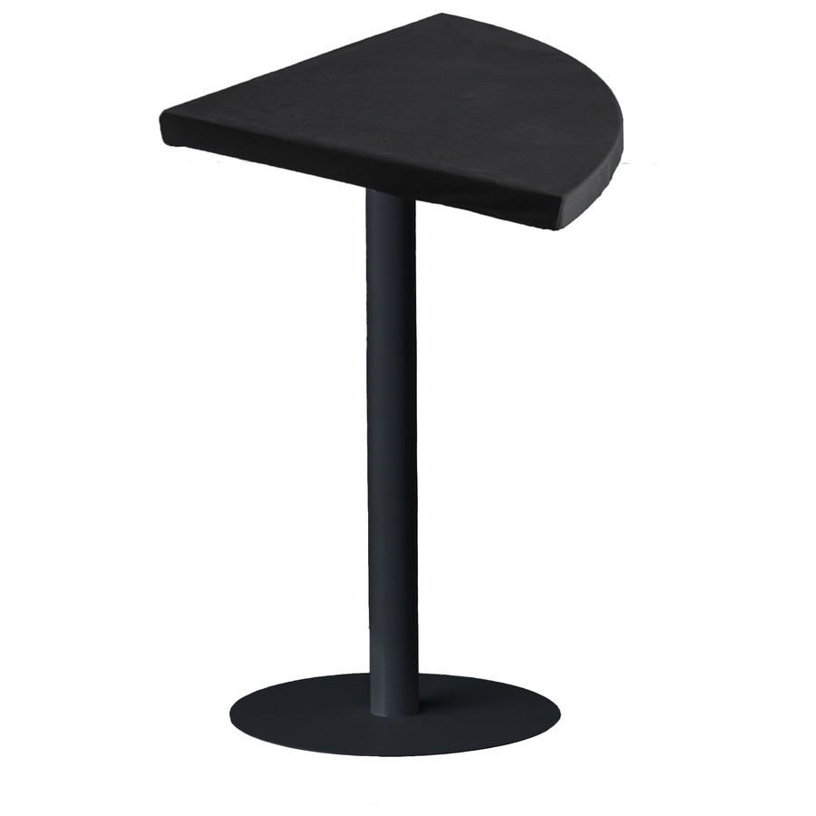 Стол коктейльный Twist Petal Лакричный леденец + Total Black (телескопическая нога) - Фото миниатюра 3