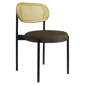 Стул Modern Black, Natural Rotango + Choco mocca