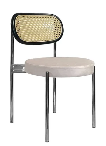 Стул Modern Silver, Black Rotango + Cream Bisquit - Фото основное 1
