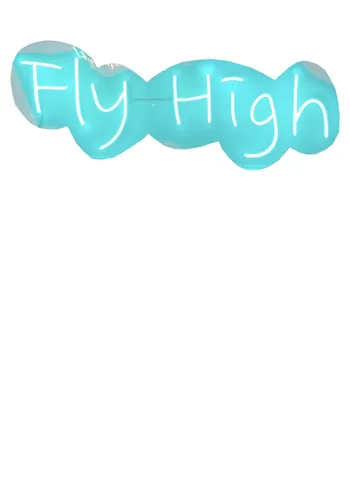 Неоновая надпись "Fly High" - Фото основное 1