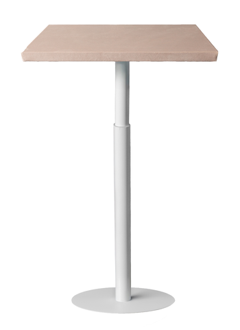 Стол коктейльный Twist Rectangle S, Кремовый бисквит (телескопические ноги) - Фото основное 1
