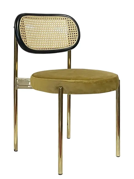 Стул Modern Gold, Black Rotango + Gold Ocher - Фото основное 1