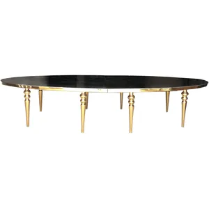 Стол Oval-Gold 400 (темное зеркало)