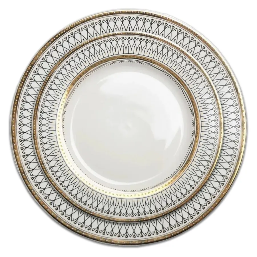 Сет тарелок Pattern Black S и M - Фото основное 1