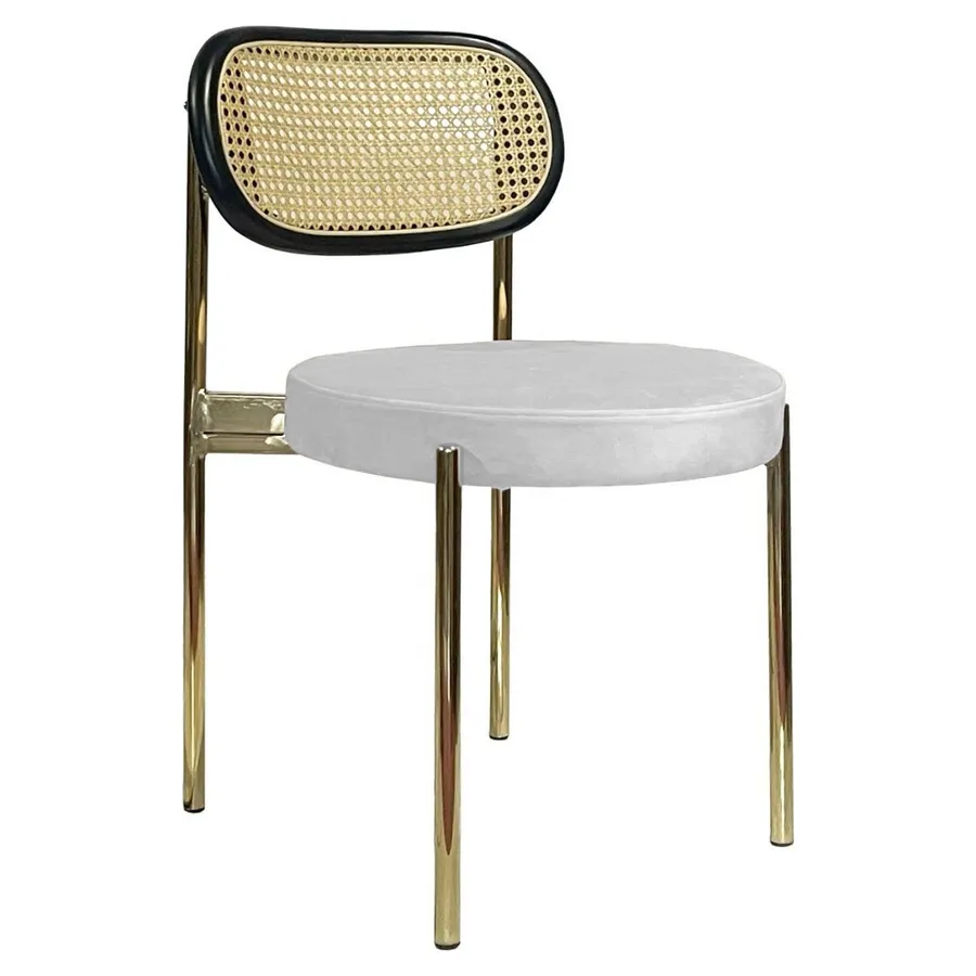 Стул Modern Gold, Black Rotango + Milky Way - Фото основное 1