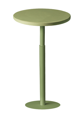 Стол коктейльный Twist Circle Фисташковое пралине + Matcha (телескопическая нога) - Фото основное 1