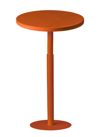 Стол коктейльный Twist Circle Тыквенный тарт + Marigold (телескопическая нога) - Фото основное 1