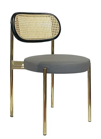 Стул Modern Silver, Black Rotango + Basic серый (ЭКО-КОЖА) - Фото основное 1
