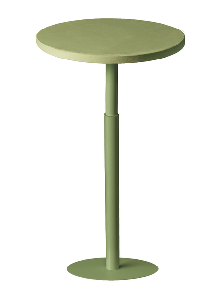 Стол коктейльный Twist Circle Фисташковое пралине + Matcha (телескопическая нога) - Фото основное 1