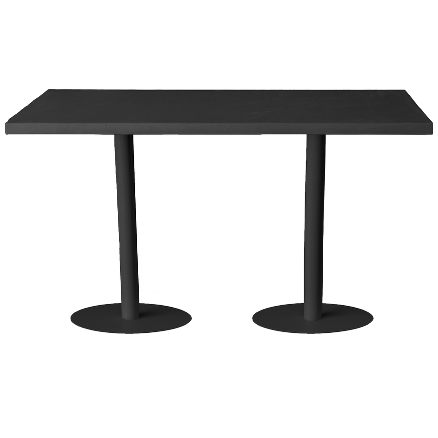Стол коктейльный Twist Rectangle M, Лакричный леденец + Total Black (телескопические ноги) - Фото миниатюра 3