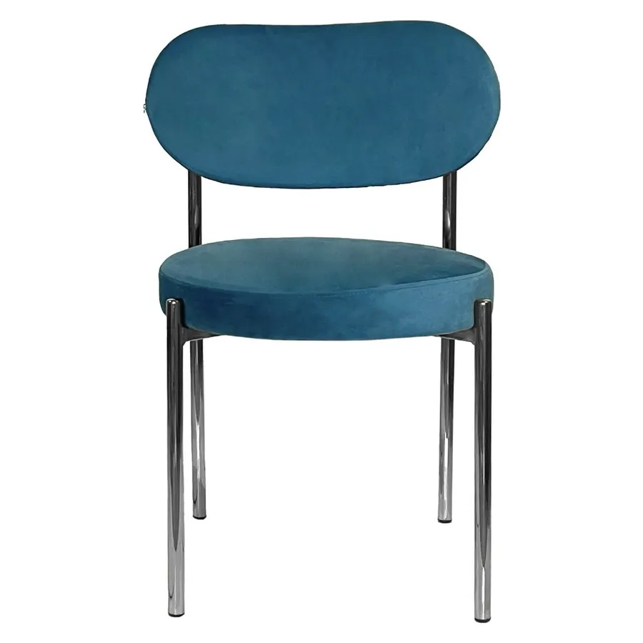 Стул Modern Silver, Teal - Фото миниатюра 2
