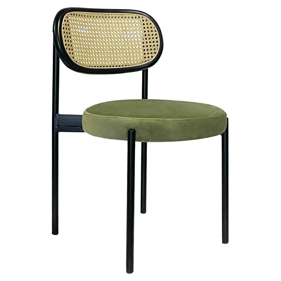 Стул Modern Black, Black Rotango + Matcha - Фото основное 1