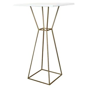 Коктейльный столик Hourglass Gold Square - Фото 2