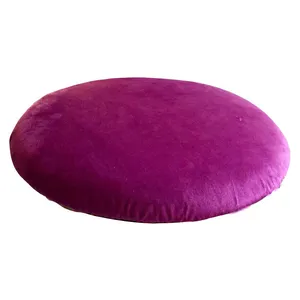 Подушка барного стула велюр, сиреневая