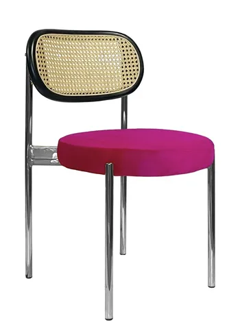 Стул Modern Silver, Black Rotango + Inviting fuchsia - Фото основное 1