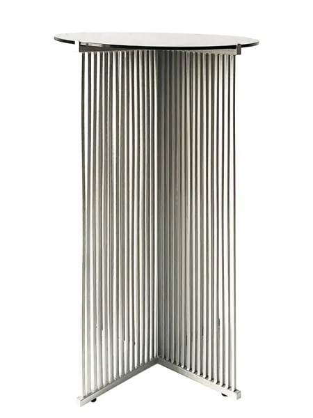 Коктейльный стол Shredder Silver c черной столешницей - Фото основное 1