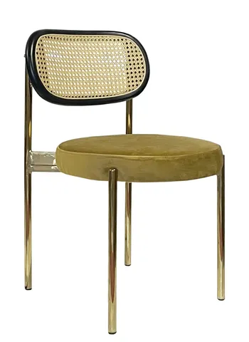 Стул Modern Gold, Black Rotango + Gold Ocher - Фото основное 1