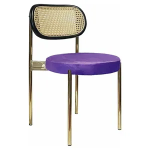 Стул Modern Gold, Black Rotango + Mysterious purple