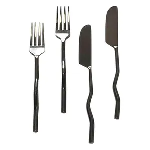 Столовые приборы Squash Black, сет 4 предмета