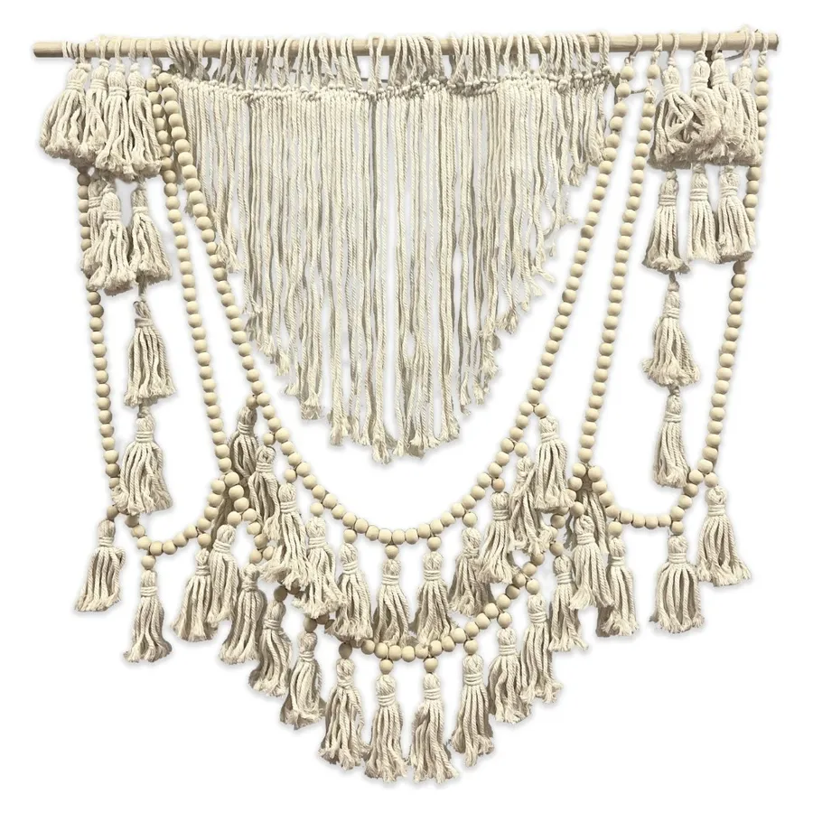 Панно декоративное из макраме Boho Beads - Фото основное 1