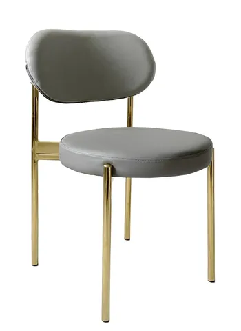 Стул Modern Gold Basic, серый (ЭКО-КОЖА) - Фото основное 1