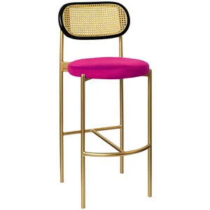 Стул барный Modern Comfy, Black Rotango+Inviting Fuchsia  (любой цвет каркаса)