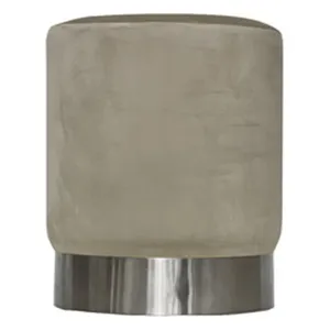 Пуф Silver, бежевый велюр
