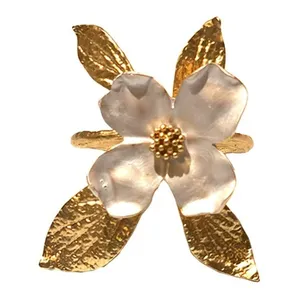 Кольца для салфеток Magnolia, белый цветок