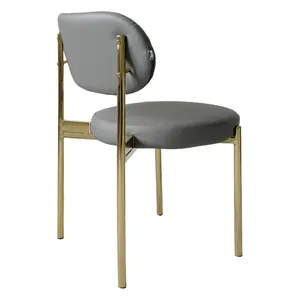Стул Modern Gold Basic, серый (ЭКО-КОЖА) - Фото 4