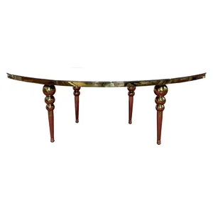 Каркас стола-змейки-80см, золотой 1 модуль