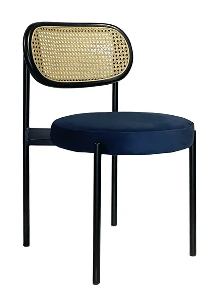 Стул Modern Black, Black Rotango + Navy - Фото основное 1