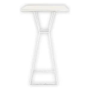 Коктейльный столик Hourglass White Square