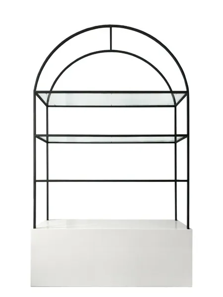 Стеллаж с белой тумбой Archie White Black - Фото основное 1