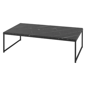 Журнальный столик Marmaris Rectangle, черный каркас