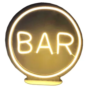Неоновая надпись на подставке "Bar" - Фото 1
