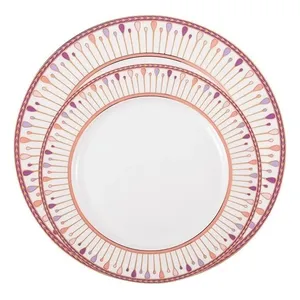 Тарелка Pattern Pink M - Фото 3