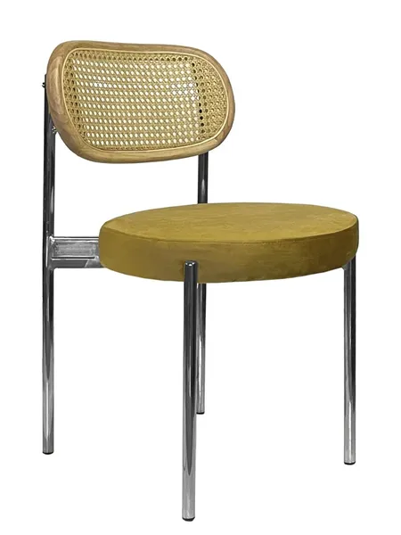 Стул Modern Silver, Natural Rotango + Golden Ocher - Фото основное 1
