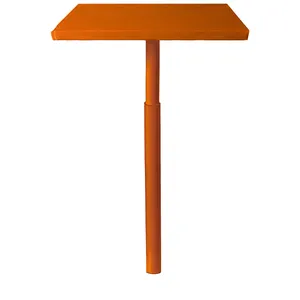 Стол коктейльный Twist Rectangle S, Тыквенный тарт + Marigold (телескопические ноги) - Фото 2