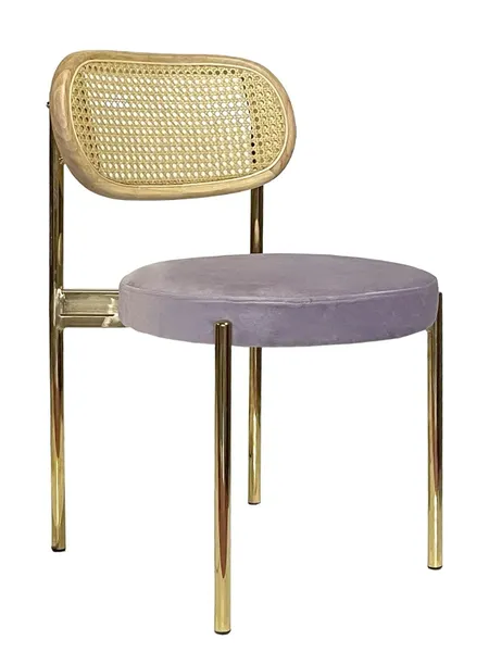 Стул Modern Gold, Natural Rotango + Pale Orchid - Фото основное 1