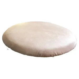 Подушка барного стула велюр, бежевая