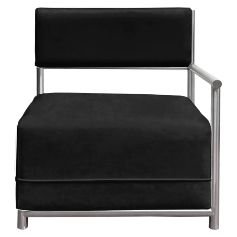 Диван Vice Versa Square Right, Total Black - Фото миниатюра 1