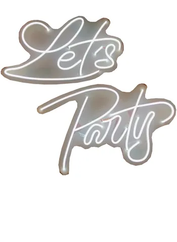 Неоновая надпись "Let's Party" - Фото основное 1