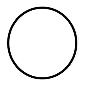 Чехол на круглый пуф, белоснежный