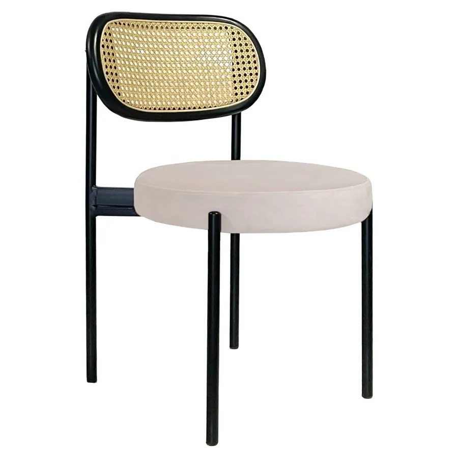 Стул Modern Black, Black Rotango + Cream Bisquit - Фото основное 1